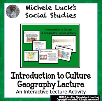 Preview of Geography & Culture Introduction to Culture Powerpoint