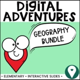 Geography Digital Slides Bundle - Compass and Hemispheres 