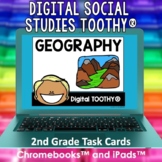 Geography Digital Social Studies Toothy® Task Cards | Digi