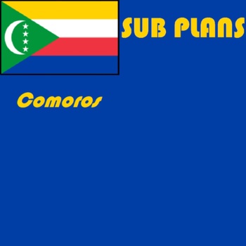 Preview of Geography Emergency Sub Plans - Social Studies Comoros word search