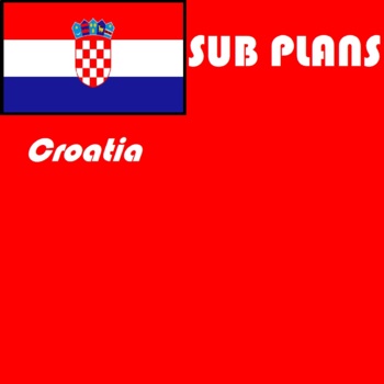 Geography Emergency Sub Plans Social Studies Croatia word search