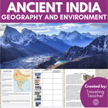 Preview of Geography & Environment in Ancient India: Reading Passages + Comprehension