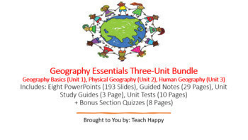 Preview of Geography Essentials Three-Unit Bundle