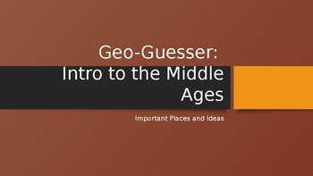 Preview of Geography Guess- Middle Ages