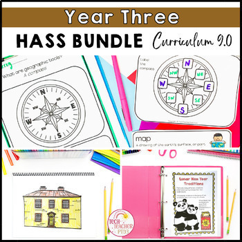 Preview of Geography History Civics Year 3 Bundle Australian Curriculum HASS