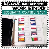 Geography Independent Work Binder: Country Flags