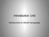 Geography- Intro Unit