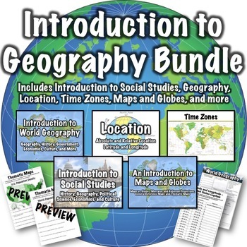 Preview of Geography Introduction Bundle
