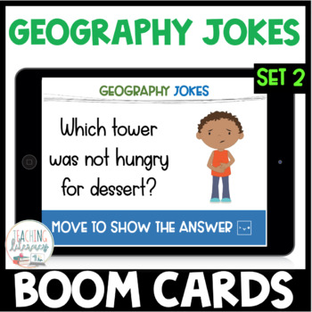 Preview of Geography Jokes | BOOM CARDS | SET 2
