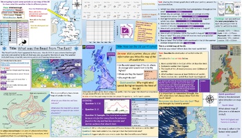 Preview of Geography KS3: Weather and climate of the UK - FULL SoW 10 lessons + Assessment!