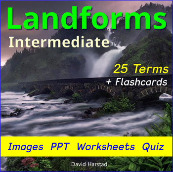 Preview of Geography Landforms - 25 Intermediate Landforms
