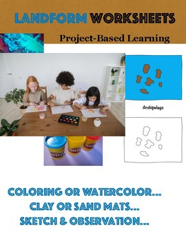 Preview of Geography Landforms: Worksheets & Project-Based Learning