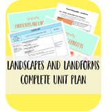 Geography Landscapes and Landforms Teaching Unit