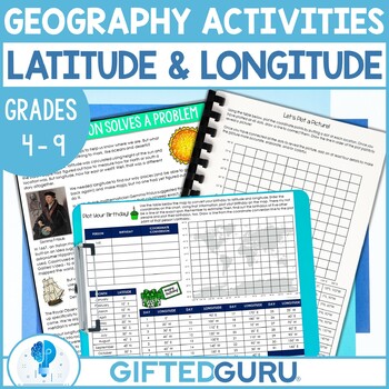 Preview of Geography Latitude and Discovery of Longitude Activities Plotting Coordinates