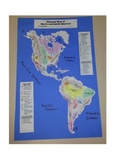 Geography:  Make-Your-Own PHYSICAL map of North and South America