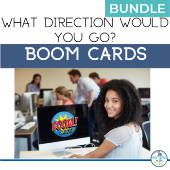 Preview of Geography Map Skills Activity BOOM Cards BUNDLE