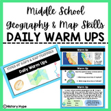 Geography & Map Skills DAILY WARM UPS