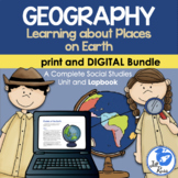 Geography Map Skills Unit Lapbook Print & Digital Distance
