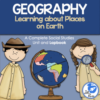 Preview of Geography Map Skills with Informational Text and Lapbook