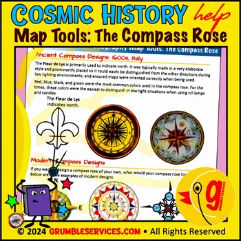 Preview of Geography Map Tools: The History of the Compass Rose & Magnetic Compasses