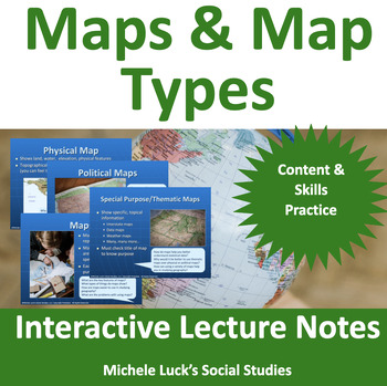 Preview of Geography Map Types and Purposes Powerpoint Lecture