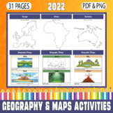 Geography & Maps Activities Book
