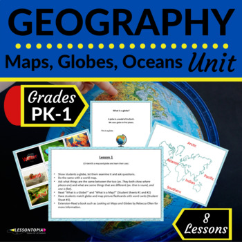 Preview of Geography | Maps and Globes | Ocean Lesson Plans