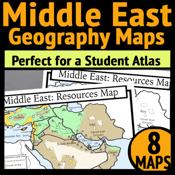 physical map of middle east with key