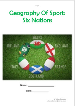 Preview of Geography Of Sport: Six Nations (Unit Of Work)