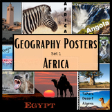 Geography Posters Africa Set 1