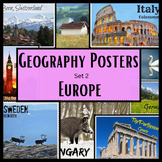 Geography Posters Europe Set 2