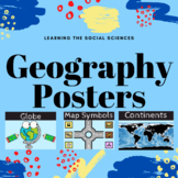 Geography Posters - Maps, Word Wall, Directions, Terms, and More!
