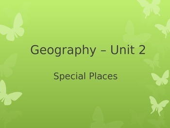 Preview of Geography Powerpoint Special Places_Aligns with Australian Curriculum