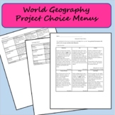 Geography Project Choice Menu