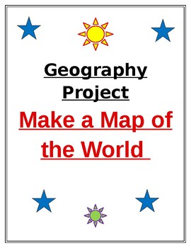 Preview of Geography Project --- Make a Map of the World
