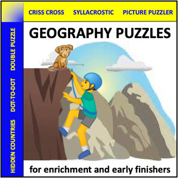 Preview of Geography Puzzles - social studies enrichment