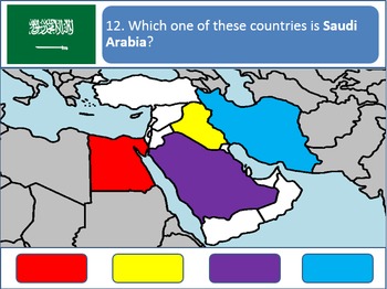 Preview of Powerpoint Game: Middle Eastern Geography