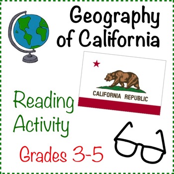 Preview of Geography Reading Activity - California