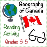 Geography Reading Activity - Canada