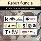 Geography Rebus Puzzles: 150 Cities, States, and Countries
