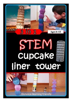 Preview of Geography STEM challenge no prep activity build tower architecture printables