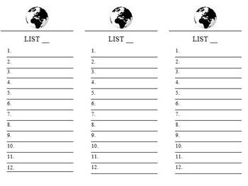 scattergories lists and answers