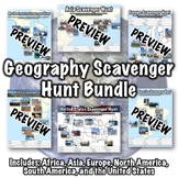 Geography Scavenger Hunt Bundle