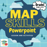 Geography Map Skills for grades Second through Fourth-Dist