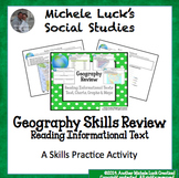 Geography Skills Review Centers Activity