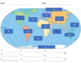 Geography Test on the 7 continents and oceans