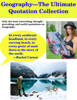 Preview of Geography--The Ultimate Quotation Collection