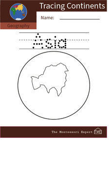 Preview of Tracing Names of Continents: Asia