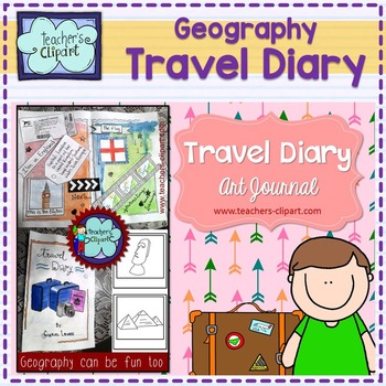 Preview of {Geography} Travel diary - art journal