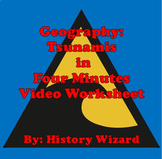 Geography: Tsunamis in Four Minutes Video Worksheet